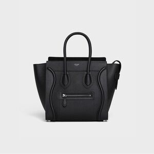 MICRO LUGGAGE HANDBAG IN DRUMMED CALFSKIN
BLACK